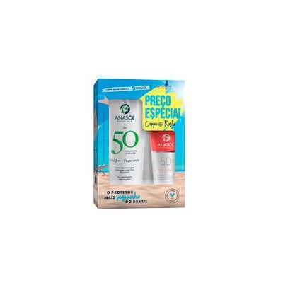 Kit Protetor Corporal Fps 50 200g + Protetor Facial Fps50 60g - Anasol