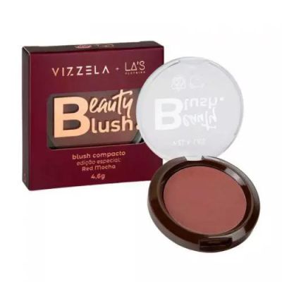 Blush Compacto Beauty Blush Red Mocha- Vizzela 