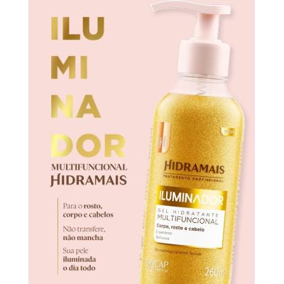 Iluminador Multifuncional Corpo, Rosto e Cabelo - Hidramais 