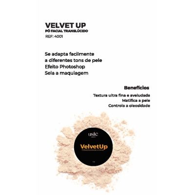 Pó Solto Translúcido VelvetUp - Ustē Cosméticos