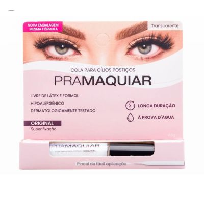 Cola para cílios postiços Suprema  Transparente - Extra Forte - Pramaquiar