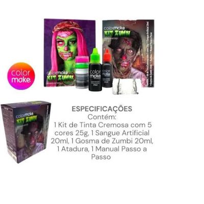kit Zumbi Pop Art - Color Make