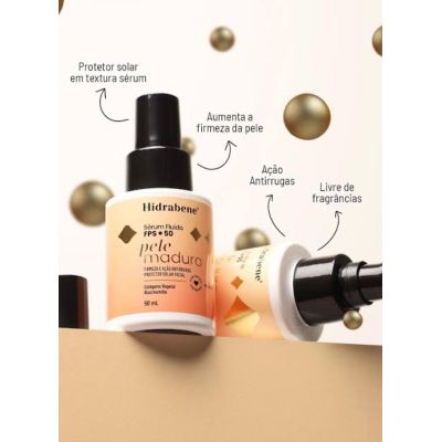 Protetor Solar Sérum fps 50 Pele Madura - Hidrabene