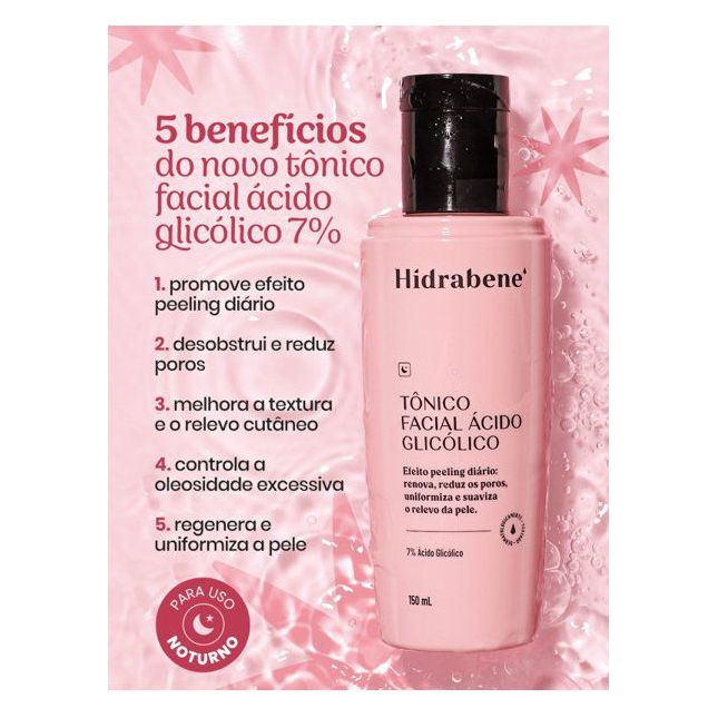 Tônico Facial Ácido Glicólico - Hidrabene