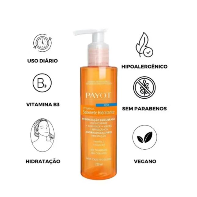 Sabonete Líquido Detox Vitamina C - Payot
