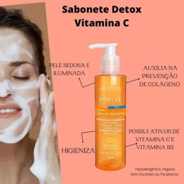 Sabonete Líquido Detox Vitamina C - Payot