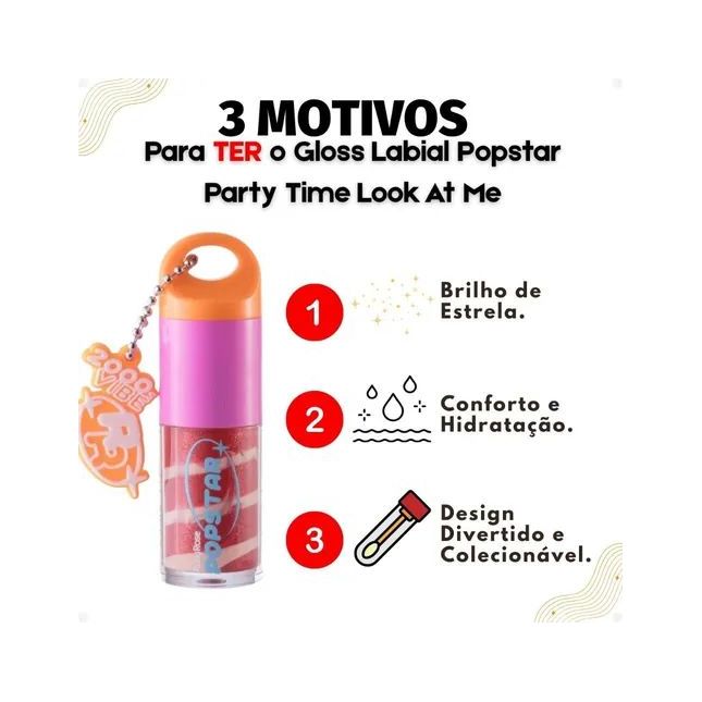 Gloss Labial Party Time Pop Star - Ruby Rose