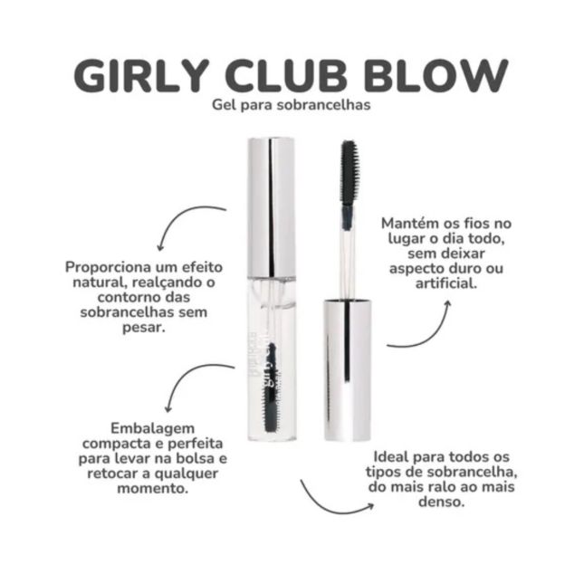 Gel Para Sobrancelhas Girly Club Blow - Ruby Rose