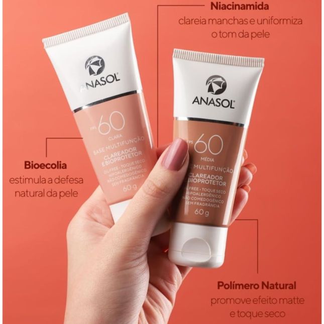 Protetor Solar com Cor Multifunção - Anasol