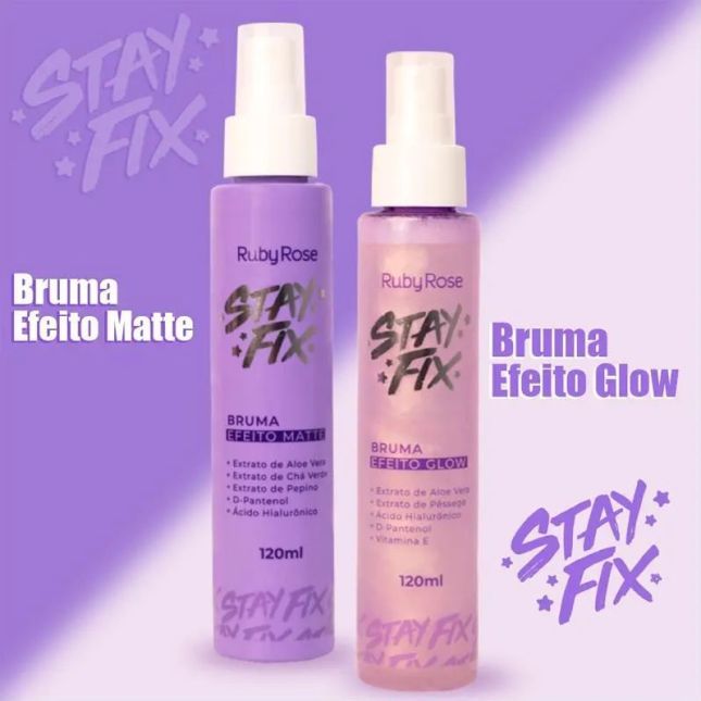 Bruma Fixadora Stay Fix Efeito Matte - Ruby Rose
