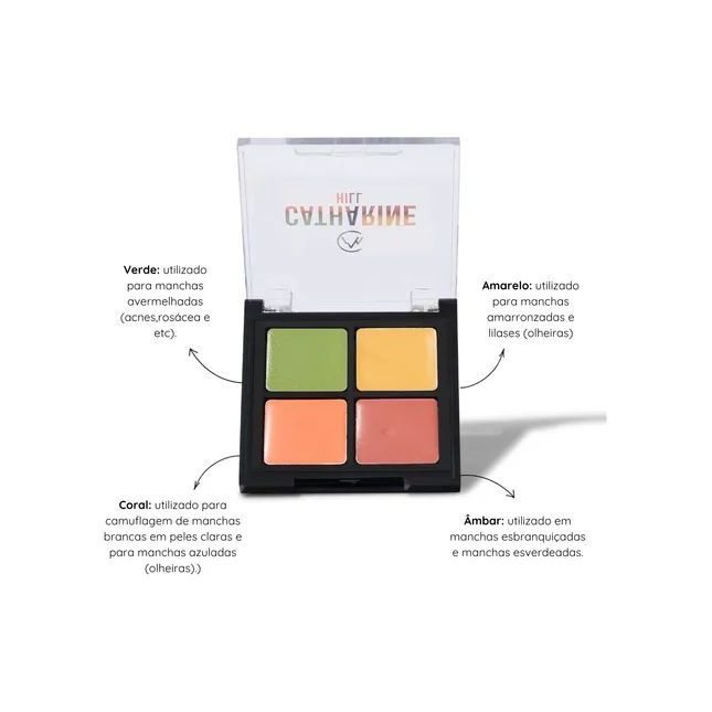 Paleta de Corretivo Cover Camuflagem - Catharine Hill