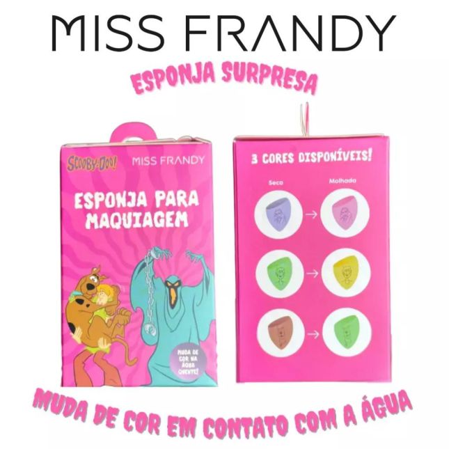 Esponja Surpresa que Muda de Cor na Água Quente Linha Scooby-Doo