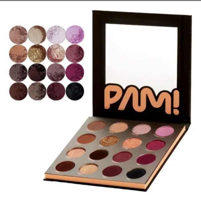 Paleta de Sombras 16 cores - Pam by Pamella