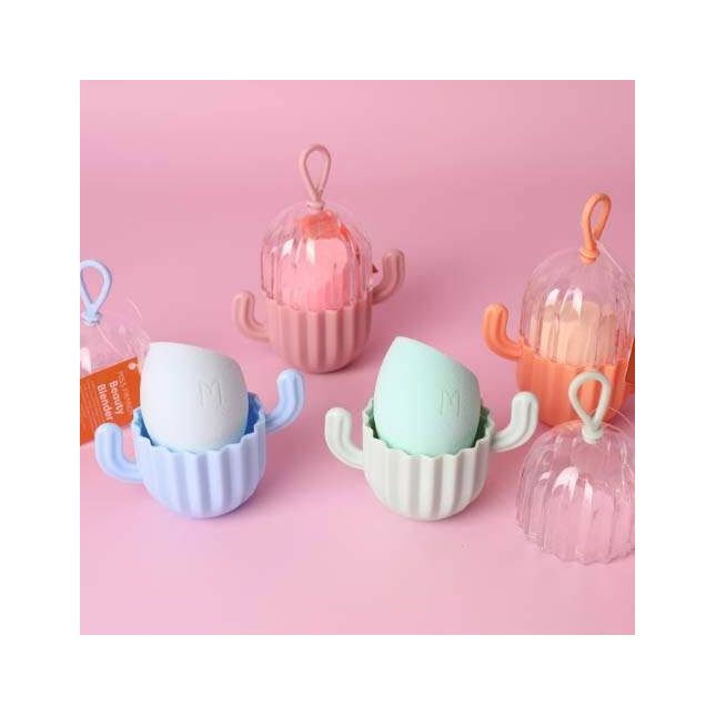 Esponja para Maquiagem formato Chanfrada com Case - Miss Frandy (sortidas)