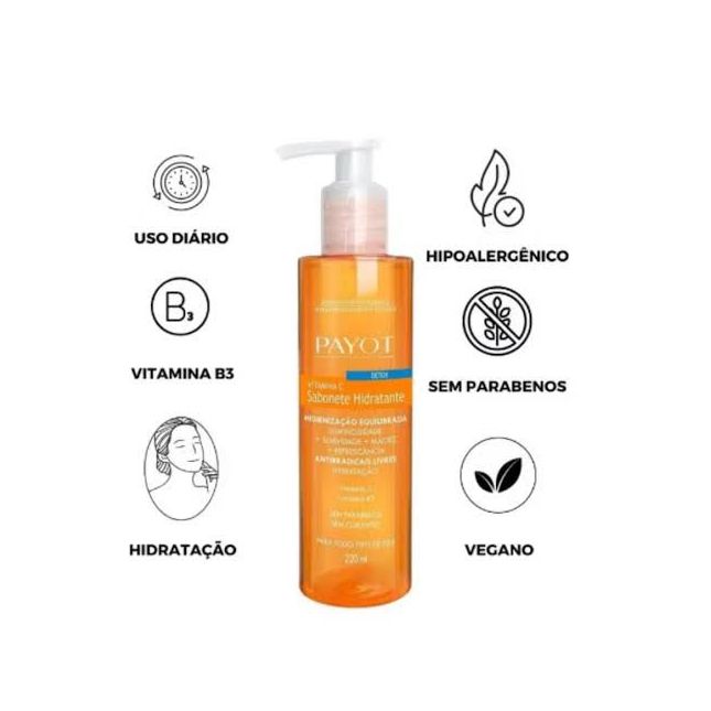 Sabonete Líquido Detox Vitamina C - Payot