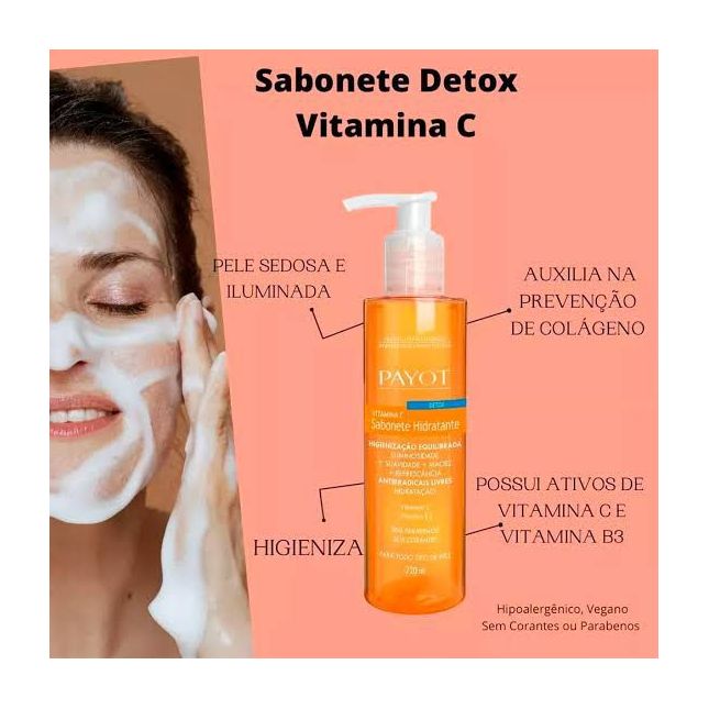 Sabonete Líquido Detox Vitamina C - Payot