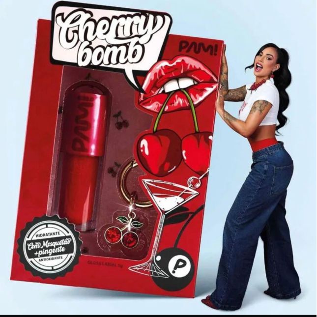 Gloss Labial Cherry Bomb - PAM by Pamella