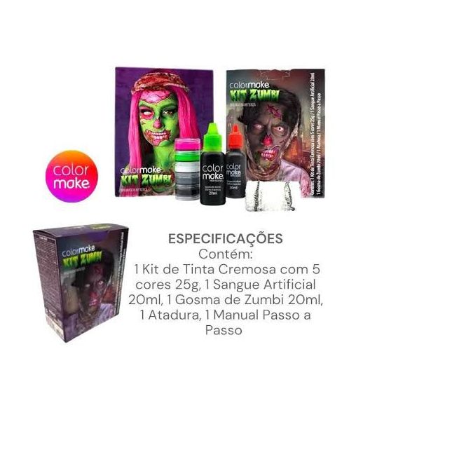 kit Zumbi Pop Art - Color Make
