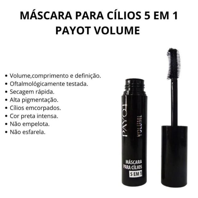 Máscara para Cílios 5 em 1 Volume - Payot
