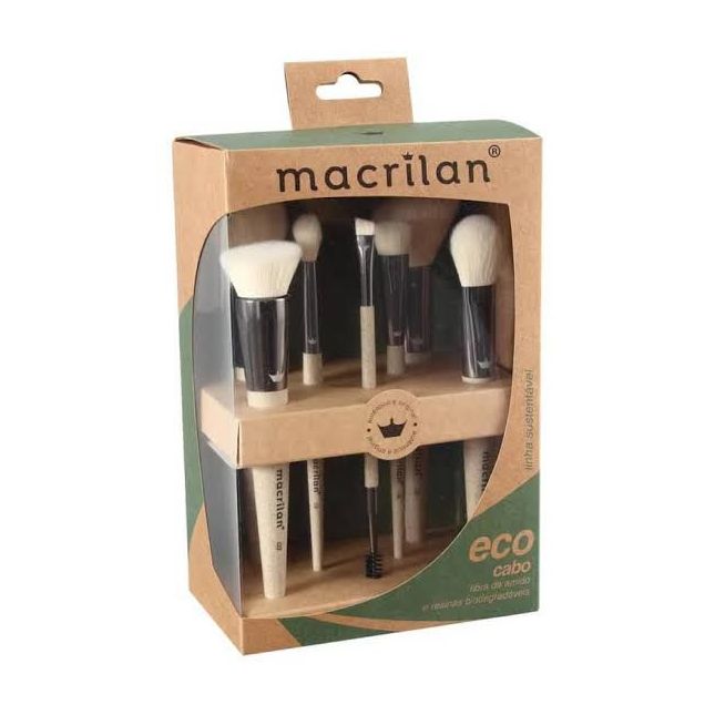 Kit 7 Pinceis Macrilan Eco Linha Sustentável - Macrilan 