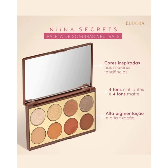 Paleta de Sombras Neutrals - Niina Secrets
