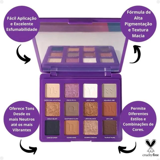 Paleta de Sombras Astral Essence - Ruby Rose