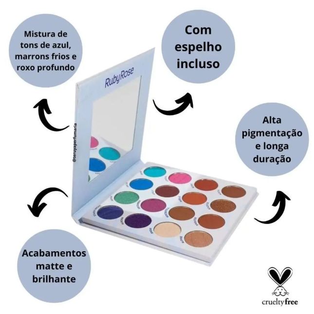Paleta de Sombras Winter Storm - Ruby Rose