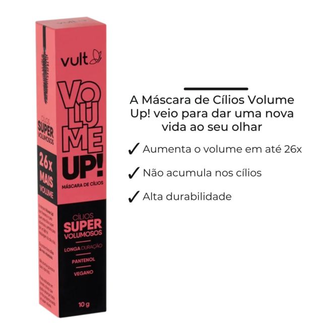 Máscara de Cílios Volume Up! -  Vult
