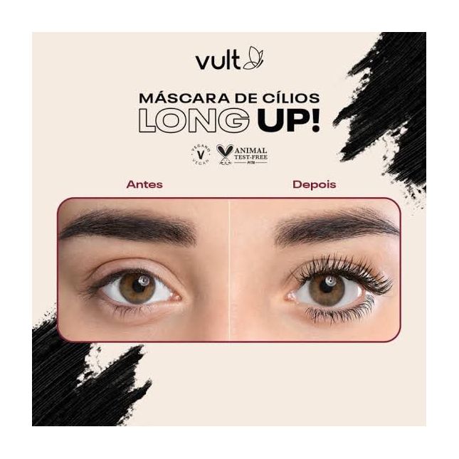 Máscara de Cílios Linha Up!  (alongamento ou volume)-  Vult 