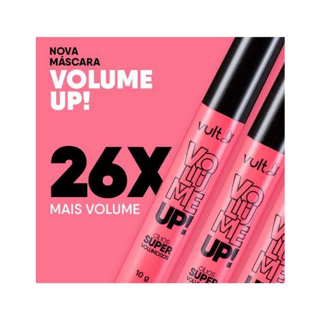Máscara de Cílios Linha Up!  (alongamento ou volume)-  Vult 