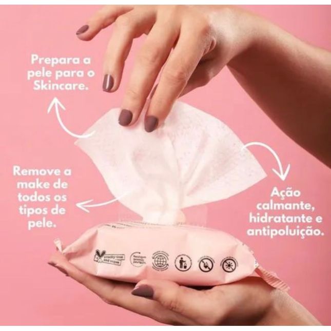 Toalha umedecida Micelar de limpeza facial – Hidrabene