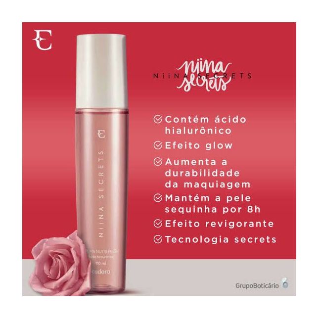 Bruma Hidratante Facial Nutri Fresh - Niina Secrets