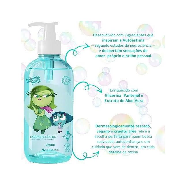 Sabonete Líquido  Divertida Mente & Sabrina Sato - Cia Beauty