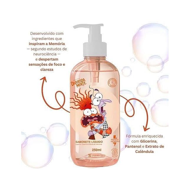 Sabonete Líquido  Divertida Mente & Sabrina Sato - Cia Beauty