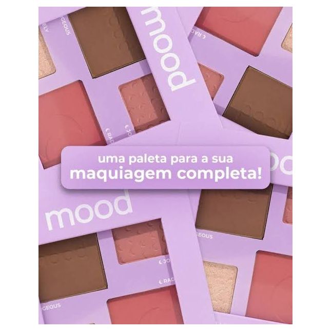Paleta Blush, Contorno e Iluminador  Beyond Words Mood - Ruby Rose